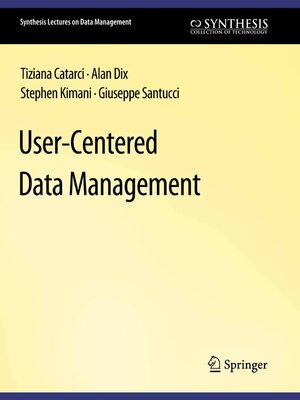 cover image of User-Centered Data Management